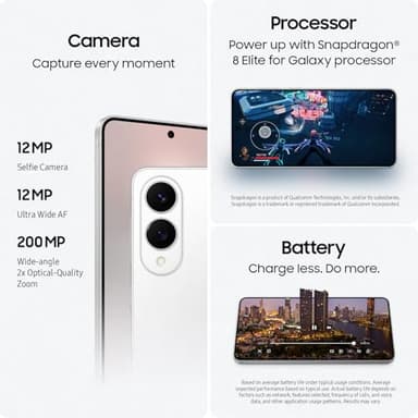 SAMSUNG Galaxy S25 Edge Phone, 512 GB AI Smartphone, Unlocked Android, Night Video, Fast Processor, ProScaler Display, All-Day Battery, 2025, US 1 Yr Manufacturer Warranty, Titanium Icyblue - Image 5