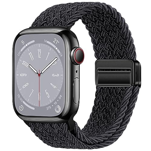 Qimela Sport Loop Compatible with Apple Watch Band 38mm 40mm 41mm 42mm 44mm 45mm 46mm 49mm for Women Men,Magnetic Strap Stretchy Braided Wristband for iWatch Series 11 10 9 8 7 6 5 4 SE Ultra 3 2 1 - Image 1