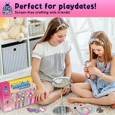 PURPLE LADYBUG Unicorn Headband Making Kit - Unicorn Crafts for Girls Ages 4-9, Birthday Gifts, DIY Hair Accessories Set, Great Summer Activity for Girls - Image 3