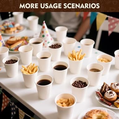 YEEHAW 12 oz 300 Pack Disposable Paper Coffee Cups, Bulk White Hot to Go Cups for Hot Coffee, Hot Liquid, Chocolate, Juice, Hot Beverage Drinkings, Ideal for Cafes, Bistros, Office and Family - Image 7