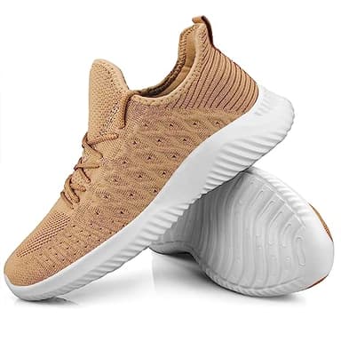 Feethit Mens Slip On Walking Shoes Lightweight Breathable Non Slip Running Shoes Comfortable Fashion Sneakers for Men Khaki 12 - Image 5