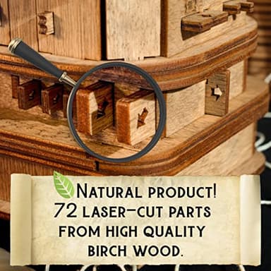 iDventure Cluebox - Davy Jones Locker - Escape Room Game - Puzzle Box - Gift Box - 3D Wooden Puzzle for Adults - Wooden Jigsaw - Brain Teaser - Birthday Gift Gadget for Men - Money Box - Image 3