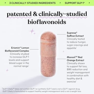 Lemme GLP-1 Daily, Clinically Studied Ingredients to Reduce Hunger & Cravings, Promote GLP-1 Production, Support Fat Loss and Weight Management, 1 Month Supply (60 Capsules) - Image 2