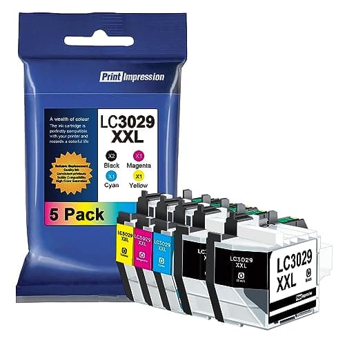 LC3029XXL Ink Cartridges Super High Yield Compatible Replacement for Brother LC3029 Ink Cartridges MFC-J5830DW MFC-J5830DWXL MFC-J5930DW MFC-J6535DW MFC-J6535DWXL MFC-J6935DW Printer, 5 Pack - Image 1