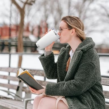 AIANJI 20oz Tumbler Bulk Stainless Steel Tumblers with Lid Vacuum Insulated Double Wall Travel Coffee Mug Powder Coated Tumbler Cup for Hot and Cold Drinks(White, 12 pack) - Image 7