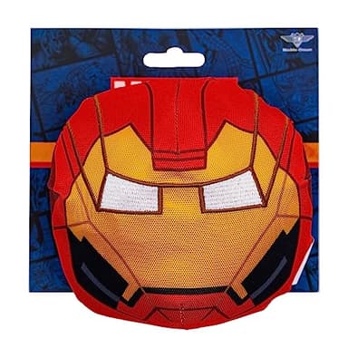 Marvel Comics Dog Toy, Iron Man Face Pet Toy, Ballistic Nylon Plush - Image 3