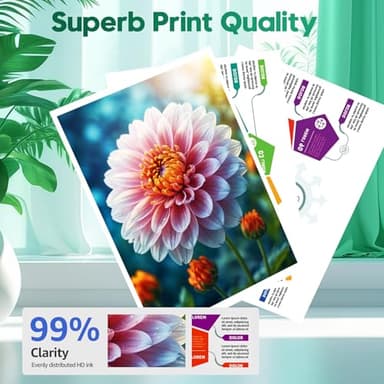 ONLYU Remanufactured for HP Ink 62 XL Cartridge Replacement for HP 62XL Ink Cartridge Combo Pack Works with Envy 7640 5660 5540 5640 7645 OfficeJet 5740 5745 250 200 Printer (1 Black, 1 Tri-Color) - Image 5