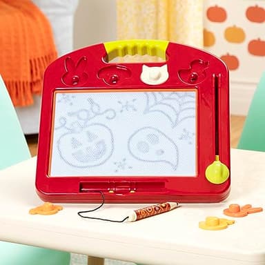 B. toys – Magnetic Drawing Board – 4 Animal Stamps – Portable Sketcher – Creative Toys For Toddlers, Kids – 18+ Months – Toulouse – LapTrec - Image 2