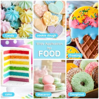 Cherrysea 12 Colors Food Coloring Set - Vibrant Liquid Food Colors Frosting Dye Tasteless for Cake Decorating, Easter Egg, Royal Icing, Fondant, Macaron - 0.25 Fl. oz/Bottles - Image 3