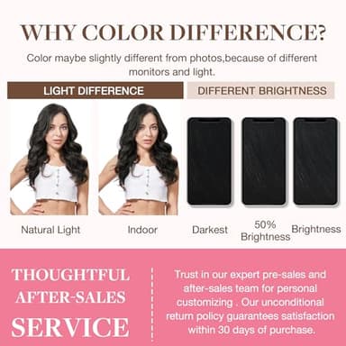 GOO GOO Clip in Hair Extensions Real Human Hair, Remy Human Hair Extensions Clip ins for Women, Natural Human Hair, 24inch 160g 7Pcs, 1 Jet black - Image 6