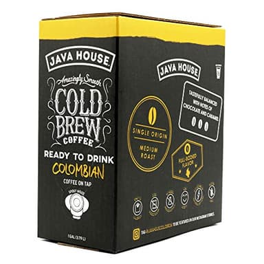 Java House Cold Brew Coffee on Tap – Premium 100% Arabica Medium Roast – Smooth Colombian Flavor with Chocolate & Caramel Notes – 1 Gallon Box (16 Servings) – Ready to Drink, No Brewing Required, Fridge-Friendly - Image 4
