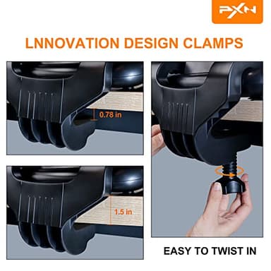 PXN Racing Wheel - Gaming Steering Wheel for PC, V3II 180 Degree Driving Wheel Volante PC Universal Usb Car Racing with Pedal for PS4, PC, PS3,Xbox Series X|S, Xbox One - Image 3