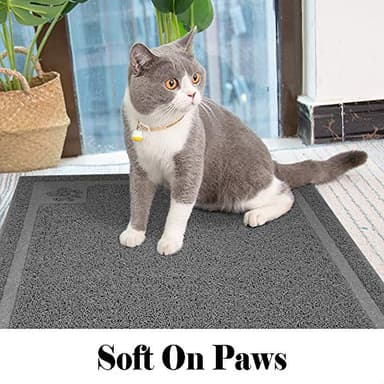 UPSKY Large Cat Litter Mat Trapper 35"×23" Traps Litter from Box and Paws Scatter Control for Litter Box Soft on Sensitive Kitty Paws Easy to Clean - Image 6