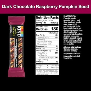 KIND Bars Seeds, Fruit and Nuts Variety Pack, Strawberry, Dark Chocolate Raspberry and Orange Cranberry, Good Source of Fiber, 5g Protein, Gluten Free Snack Bars, 18 Count - Image 2