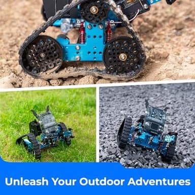 Makeblock mBot2 Rover Emo Robot Programming for Kids, Interactive Robotics Kit Learning and Outdoor Play, Remote Control Coding for Kids 8-12 and up, STEM Educational Building Toys Gifts - Image 5
