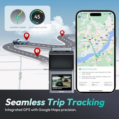 4K Dash Cam Front and Rear, STARVIS 2 Sensor, Voice Control, 64GB Card Included, 5GHz WiFi Dashcam Front and Rear Camera, Built in GPS, WDR Night Vision, 170°Wide Angle, 24H Parking Mode - Image 6