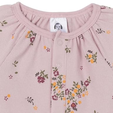 Gerber Baby Girls' Long-Sleeve Dress, Floral - Image 2