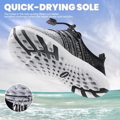 SEEKWAY Mens Womens Water Shoes Quick Dry Aqua Shoes Barefoot for Beach Surf Hiking Pool Water Sports - Image 3