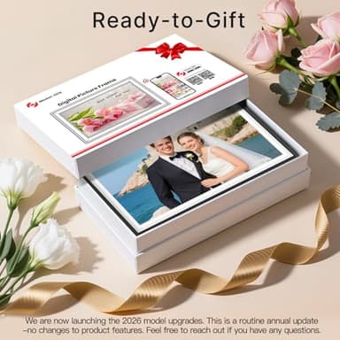 Frameo 10.1" Digital Picture Frame, Smart WiFi Digital Photo Frame with 1280x800 HD IPS Touch Screen 32GB Storage Auto-Rotate Wall Mounted, Share Photos/Videos from Phone Anywhere(Black&White) - Image 9