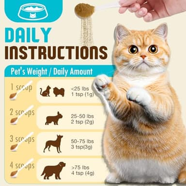 Mushroom Supplement Powder for Dogs & Cats, Turkey Tail Mushroom for Pets, Lipoma for Cats, 11 Organic Mushroom Complex, Partner Guard for Dogs Lumps and Bumps - Image 4