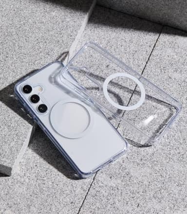 TORRAS Magnetic Guardian Designed for Samsung Galaxy S24 Case 6.2" Compatible with MagSafe, Never Yellowing, Military Grade Drop Tested Hard Back Slim Protective Clear Case for Samsung S24 Case, Clear - Image 8