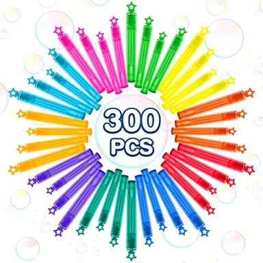 200 Pcs Mini Bubble Wands in 10 Colors, Bulk Party Favors for Kids, Themed Birthday, Christmas, New Year, Valentine, Carnival, School Classroom Prizes for Boys & Girls, Ideal Goodies Bags Stuffers - Image 3