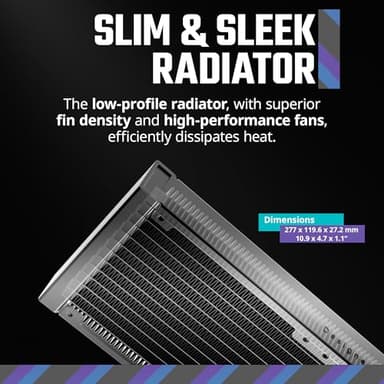Cooler Master 240 Atmos High Performance Close-Loop AIO Liquid Cooler, R9|i7 Dual Chamber Pump, Customize Cover, Sickleflow Edge PWM, aRGB Lighting, AMD Ryzen AM5|4, Intel LGA 1851|1700 Platform - Image 10