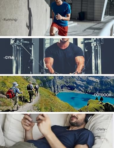 OYGSieg 6 Pack Workout Shirts for Men Short Sleeve Athletic Active Tops Quick Dry Crew Neck T Shirt for Running XL - Image 6