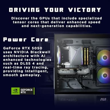 ZOTAC MEK AI-Enhanced Gaming PC Desktop Computer - NVIDIA GeForce RTX 5050, AMD Ryzen 5 5500 4.2GHz, 16GB DDR4 RGB, 1TB NVME M.2 SSD, 650W 80+ Gold PSU, WiFi 6E, Windows 11 Home - Image 8