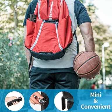 Pumteck Electric Ball Pump, Smart Air Pump Portable Fast Ball Inflation with Precise Pressure Gauge and Digital LCD Display for Football Basketball Volleyball Football (2 Pin and 1 Spout) - Image 4