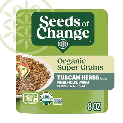 SEEDS OF CHANGE Organic Super Grains Tuscan Herbs Side Dish, 8 Oz Pouch (6 Count Case) - Image 1