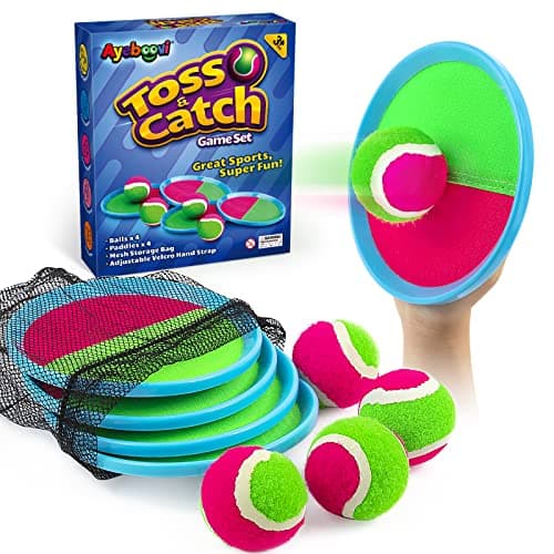 Ayeboovi Toss and Catch Ball Game Outdoor Toys for Kids Yard Games Beach Toys Outside Games for 3 4 5 6 7 8 9 10 Year Old Boys Girls (Upgraded) - Image 1