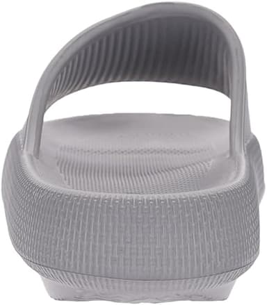 BRONAX Pillow Slippers for Women and Men | House Slides Shower Sandals | Cushioned Thick Sole 42-43 Grey - Image 5