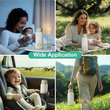 Portable Bottle Warmer for Travel, 15oz Capacity Portable Milk Warmer for Baby, Formula, Breast Milk & Water, On The Go Bottle Warmer with Long Battery Life, Even Heating, Precise Temperature Control - Image 6