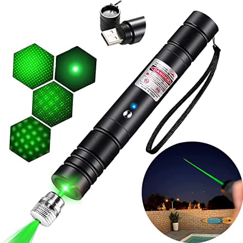 Green Laser Pointer Long-Range Laser Pointer High Power-Rechargeable Laser Pointer for Hiking, Presentations & Outdoor Use - Image 1