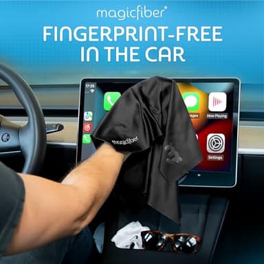 MagicFiber Extra Large Microfiber Cleaning Cloth - Premium Cloth for TV Screens, Windows, Mirrors, Glasses, Lenses, VR, Computers, Monitors, & More - Image 4