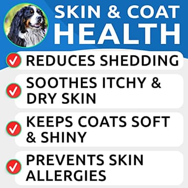 BARK&SPARK Omega 3 for Dogs - 180 Fish Oil Treats for Dog Shedding, Skin Allergy, Itch Relief, Hot Spots Treatment - Joint Health - Skin and Coat Supplement - EPA & DHA Fatty Acids - Alaskan Salmon - Image 3