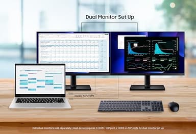 SAMSUNG FT45 Series 27-Inch FHD 1080p Computer Monitor, 75Hz, IPS Panel, HDMI, USB Hub, Height Adjustable Stand, 3 Yr WRNTY (LF27T450FQNXGO),Black - Image 16