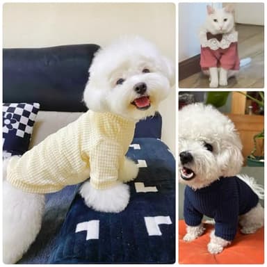 Cute Cat Sweater Sphynx Cotton Pullover All Season Soft Turtleneck Skin-Friendly Hairless Pet Apparel with Sleeves for Indoor Cats and Small Dogs (Pink, M (4.4-7.7lbs)) - Image 6