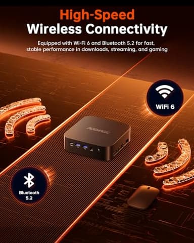 ACEMAGICIAN Kron Mini K1 Mini PC, Ryzen 7 5825U, 32GB DDR4 512GB SSD Mini Computers (8C/16T, up to 4.5Ghz),4K Triple Display Desktop WiFi6/Bluetooth, Compact Silent PC for Light Gaming, Office, Design - Image 7