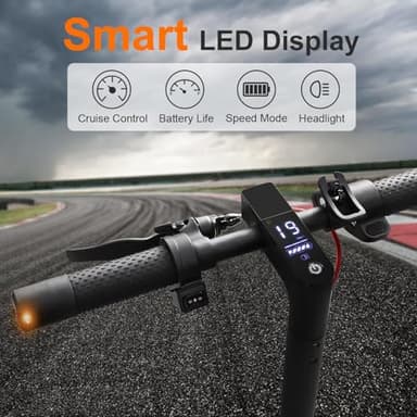 VOLPAM Electric Scooter for Adult, 350W Motor, 19/21 Miles Long Range, 19/22 MPH Speed, 8.5" Tires, Folding E-Scooter for Adults, E Kick Scooter with Smart APP, Dual Braking - Image 4