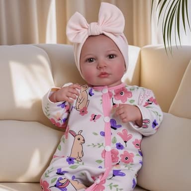 BABESIDE Reborn Baby Dolls - 20-inch Cute Soft Vinyl Realistic Baby Doll Real Life Baby Dolls with Complete Accessories Perfect for Cuddling, Playtime, and Gift Giving - Image 8