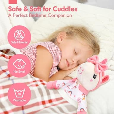 Unicorns Toys for Girls Age 4-6 Ballerina Doll Stuffed Animal Girl Toys Age 4-5 Ballet Dress up Doll 3 Set Clothes with Plush Bag 4 Year Old Girl Birthday Gifts 5 Year Old Gift Girls Stocking Stuffers - Image 6