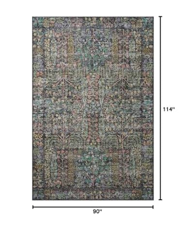 Loloi Rifle Paper Co. Maison Collection MAO-07 Charcoal 7'-6" x 9'-6", .19" Pile Height, Area Rug - Image 2