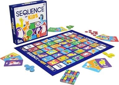 SEQUENCE for Kids -- The 'No Reading Required' Strategy Game by Jax and Goliath, Multi Color, 11 inches (2-4 players) (Packaging May Vary) - Image 4