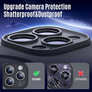 Symcele Designed for iPhone 14 Pro Case, Compatible with MagSafe, with Privacy Screen Protectors X2, [Camera Protection] [15FT Military Drop Protection] Shockproof Phone Case, 6.1", Black - Image 4