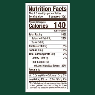 GHIRARDELLI Dark Chocolate Mint Squares, 5.32 Oz Bag (Pack of 6) - Image 8