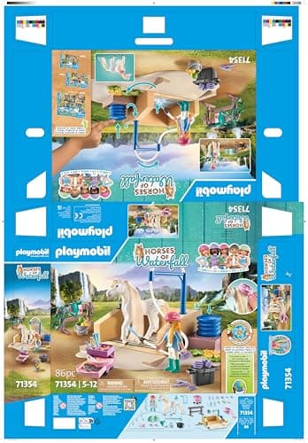 Playmobil Horses of Waterfall Washing Station with Isabella and Lioness - Image 9
