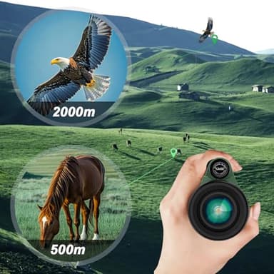 12x50 High-Power Monocular for Adults - Smartphone Adapter, Tripod, Hand Strap - Large BAK4 Prism & FMC Lens - Perfect for Bird Watching, Sports, Hiking, Traveling - Image 5