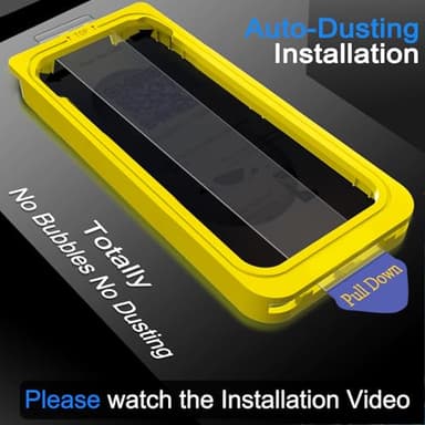 Ferilinso [Auto Dust Install] 3 Pack Privacy Screen Protector for Samsung Galaxy S25 Ultra [Phone Case fit], 3 Tempered Glass Camera Lens Accessories for Samsung S25 Ultra - Image 5